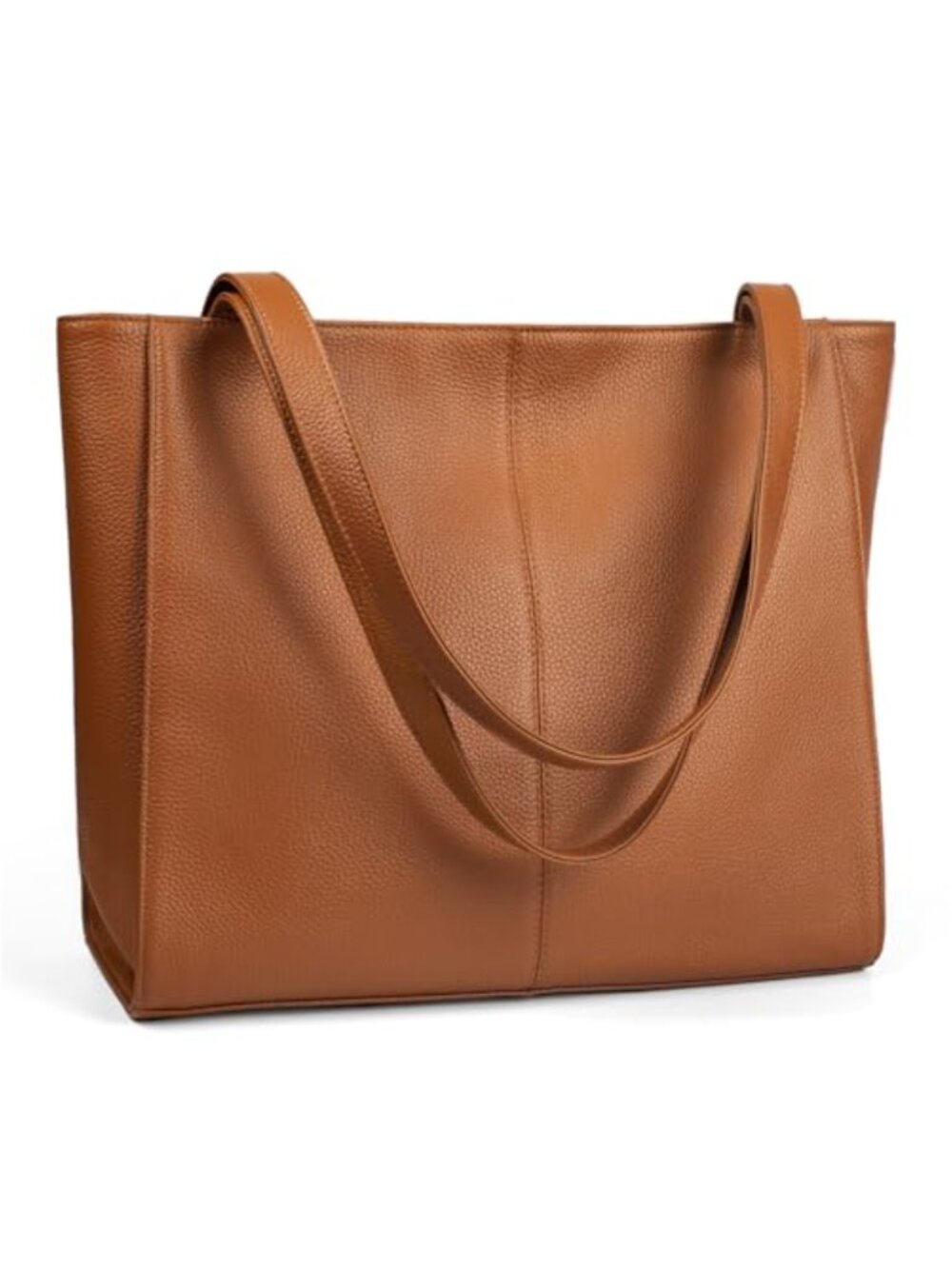 Genuine Leather Tote Bag for Women with Laptop Compartment Shoulder Bag